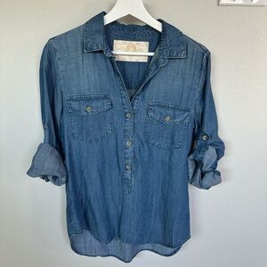 Bella Dahl Blue Denim Blouse